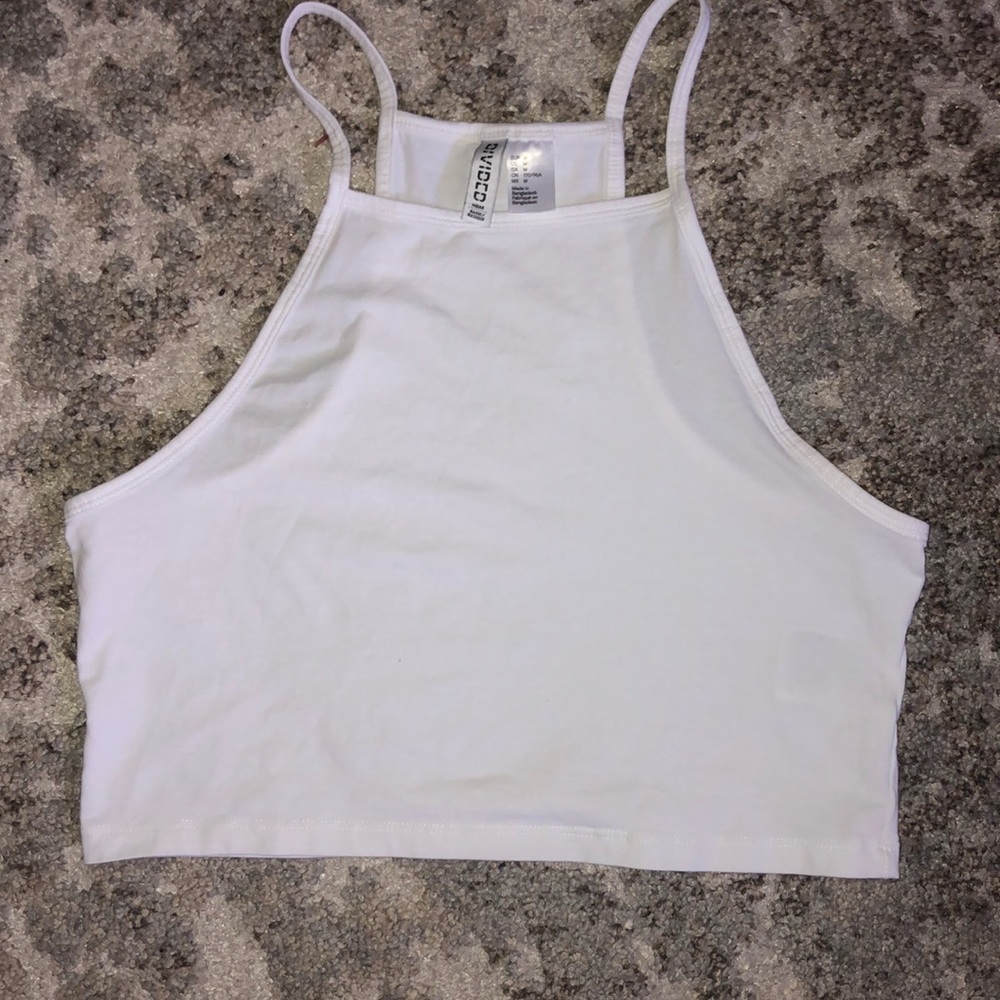 White halter top